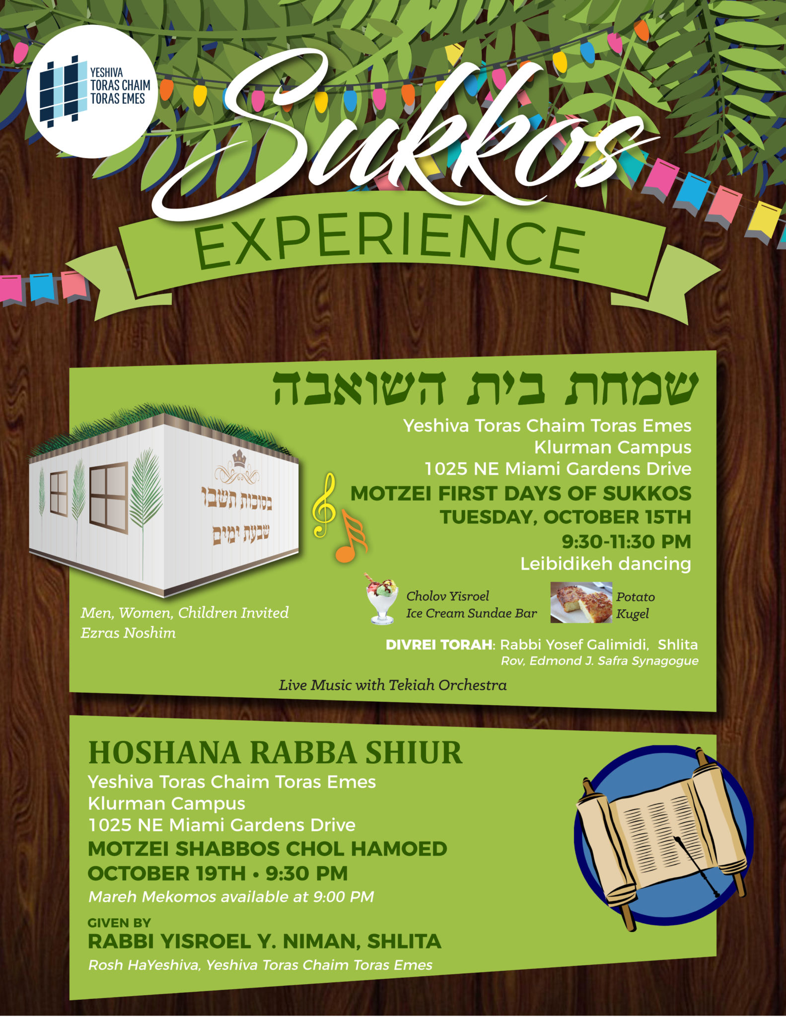 Yeshiva Elementary Miami Beach | YTCTE Sukkos Experience